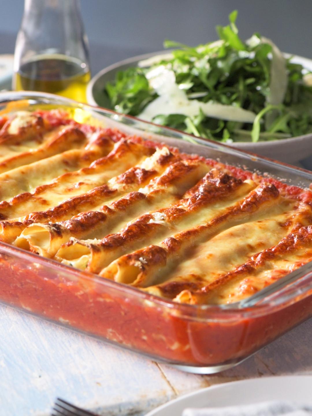 Spinach and Ricotta Cannelloni 