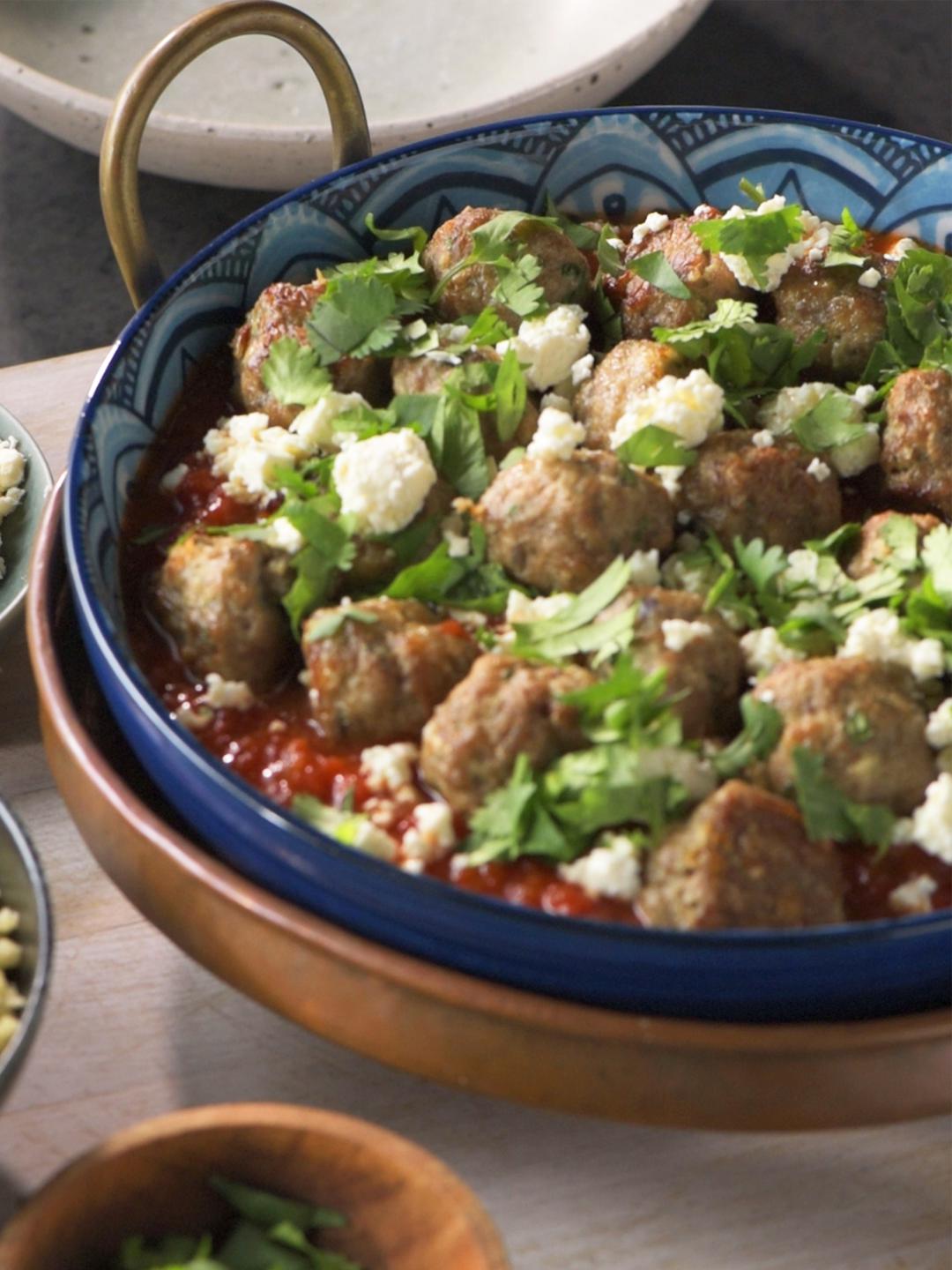Spiced Lamb Meatballs with Tomato Sauce 
