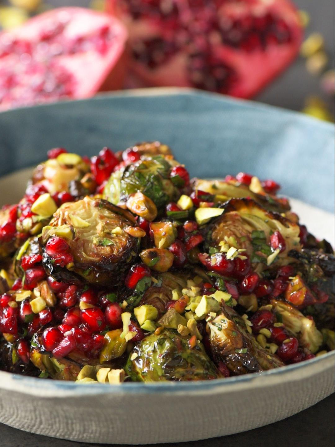 Brussels Sprouts with Pomegranate